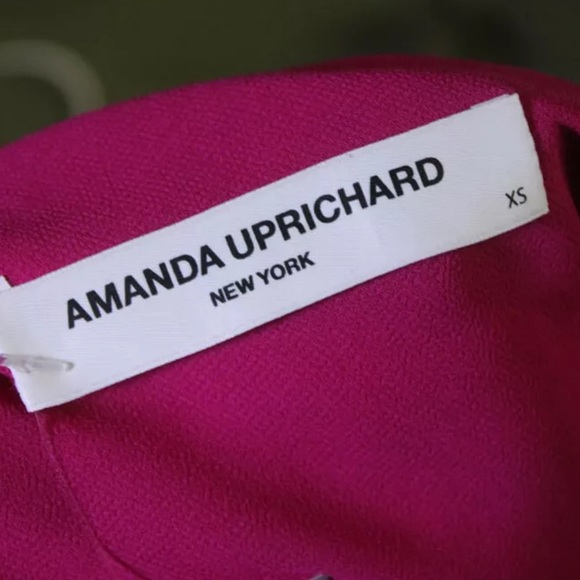 Amanda Uprichard Silk One Shoulder Fuchsia Blouse Tank Top - Picture 5 of 5